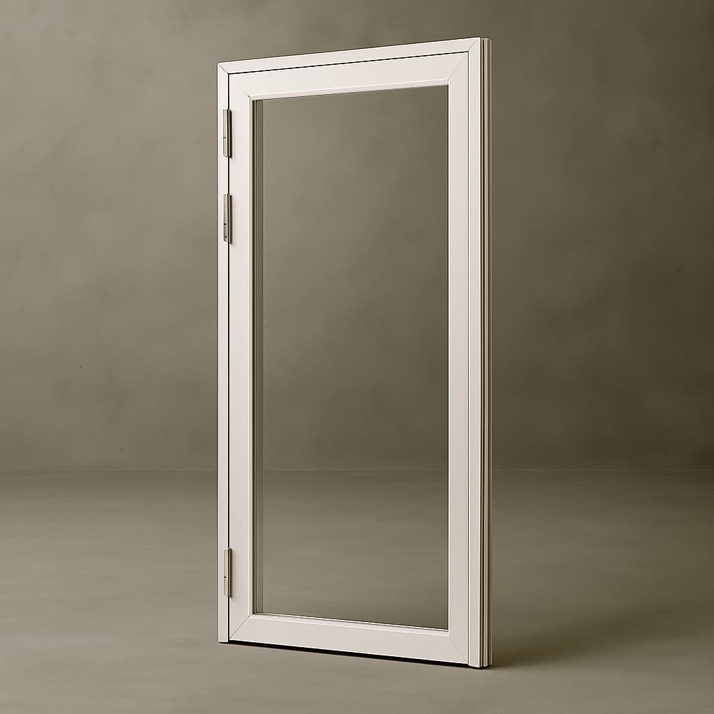 Balkongdør Fjordvindu Solid Aluminium 3-Lags Helglass