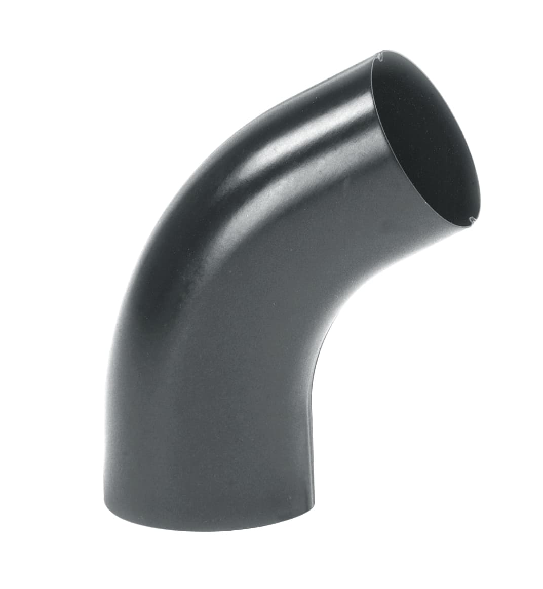 BEND 70° 75MM SVART