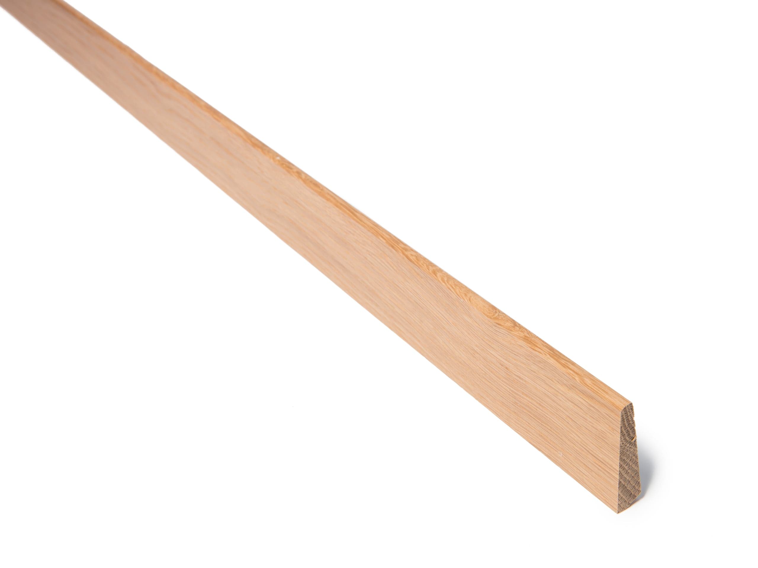 12x50 Fotlist skrå M100 lakkert eik