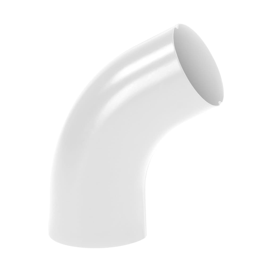 BEND ALUMINIUM 75MM 70° HVIT