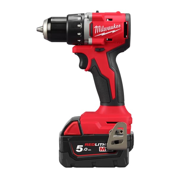 Milwaukee drill M18 BLDDRC-502C m/2 batterier