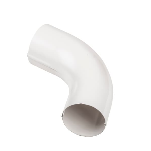 Bend stål 75 mm hvit