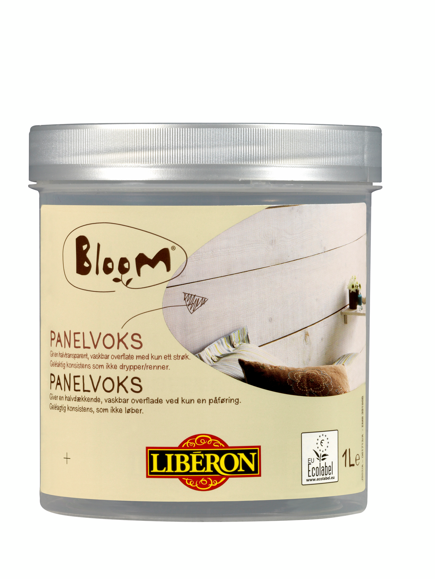 BLOOM PANELVOKS HVIT 1 LTR