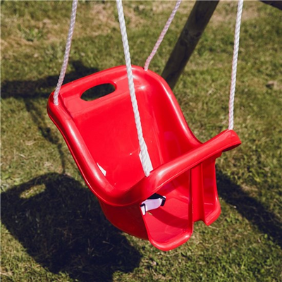 BABYHUSKE RØD MED HØY RYGG