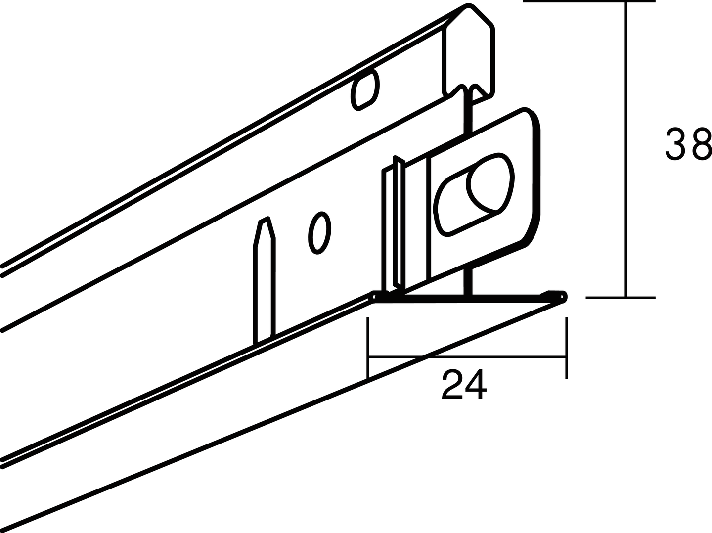 BÆREPROFIL HD 7101 L = 3700 ECOPHON