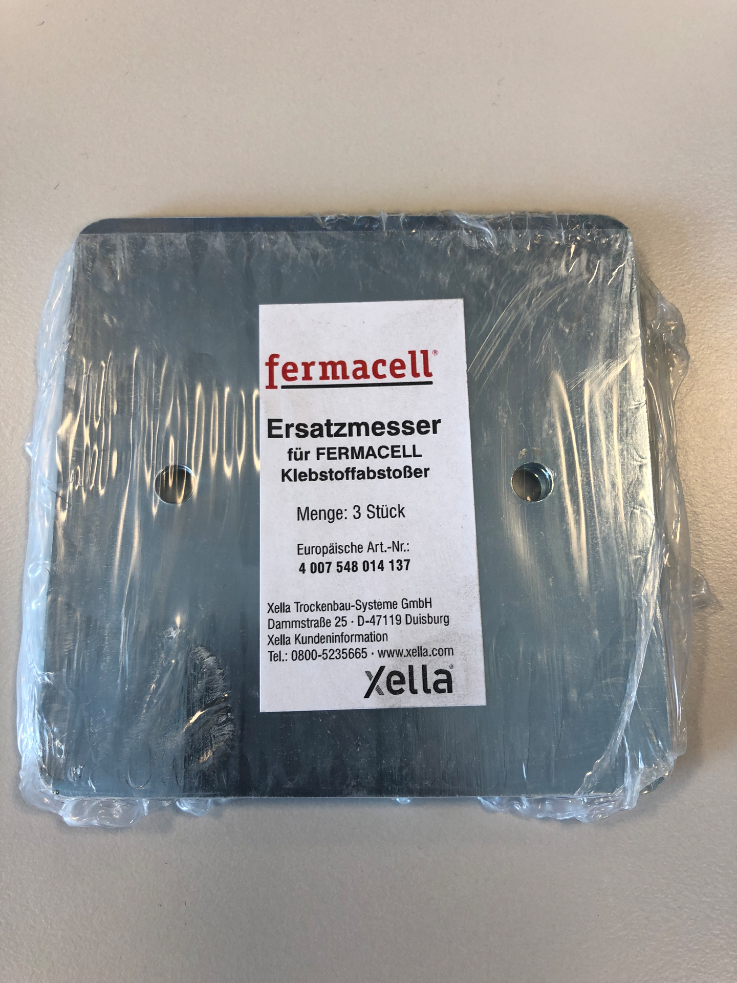 BLAD TIL LIMSKRAPE 10 CM 3 STK/PK