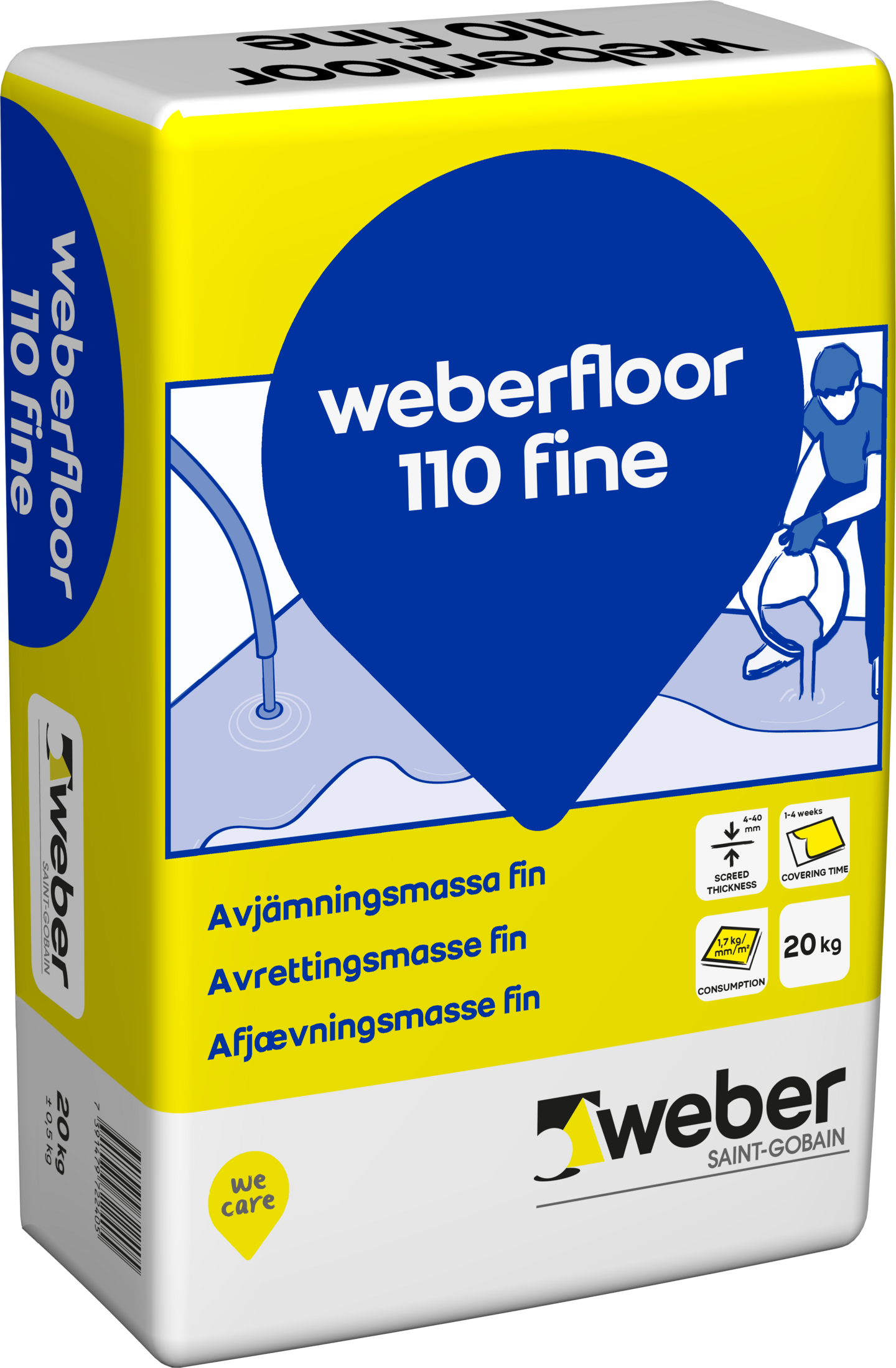AVRETTINGSMASSE FLOOR 110 FINE 20KG