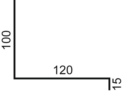 BALKONGBESLAG M/KNEKK 2M HVIT