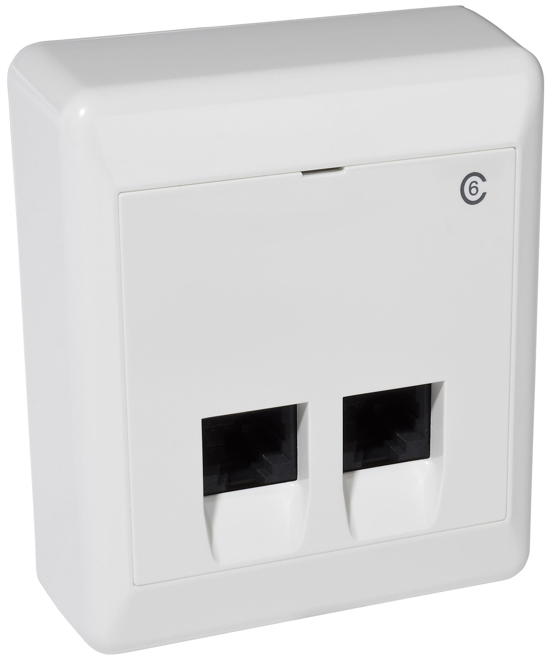 Data-/teleuttak, utenpåliggende 2x8, kat 6, uskjermet