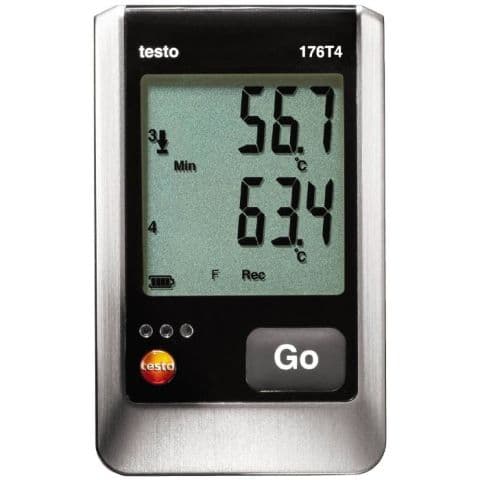 Testo 176 T4 Datalogger temperatur, 4 kanaler